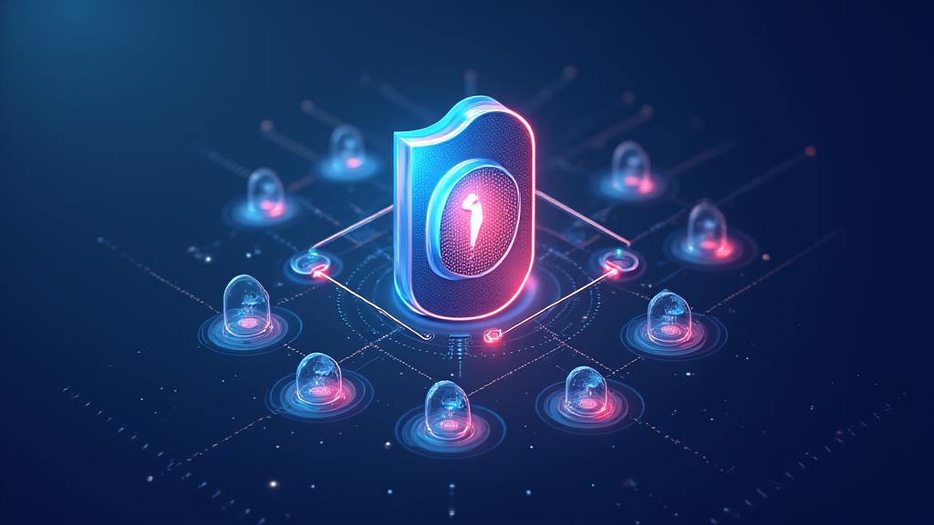 Data privacy and security illustration for travel agency